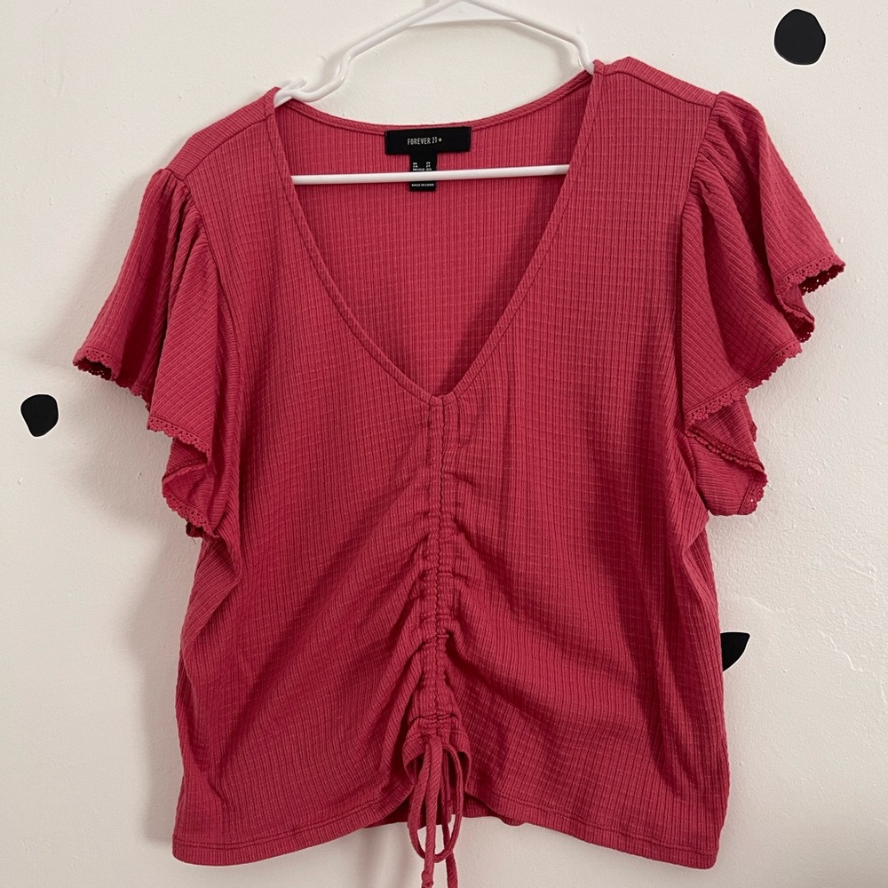 Plus cropped top